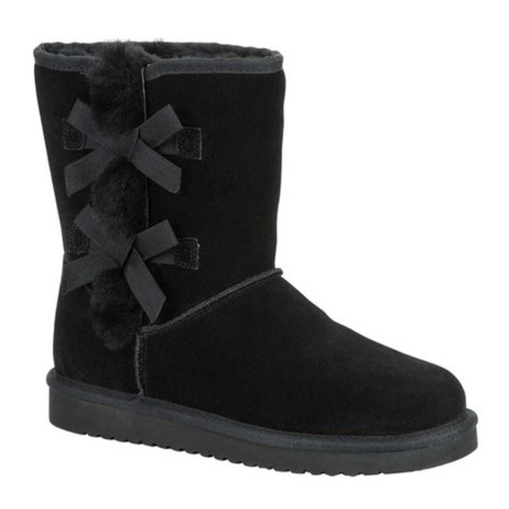 Koolaburra by UGG Womens Victoria Short Boot US 9 EU 40 Black Suede EUC